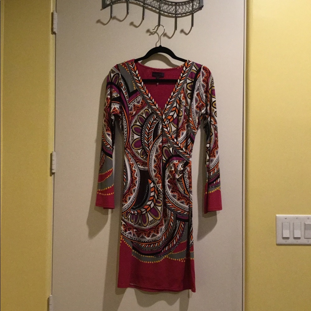 Hale Bob faux wrap dress